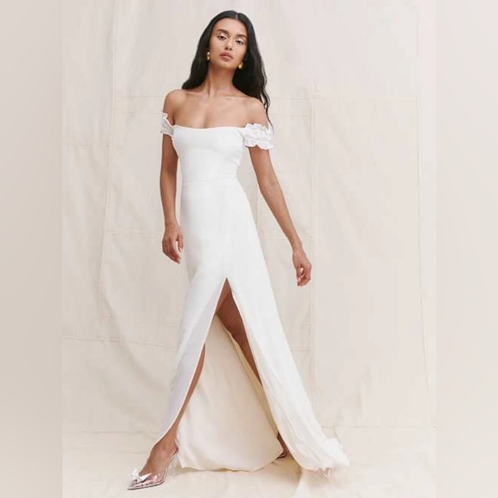 Reformation Gimlet Dress Ivory - Size 6